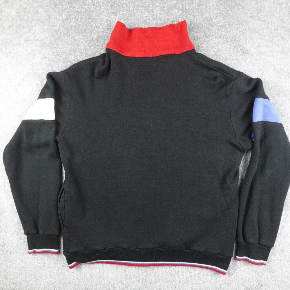 Vintage Winning Ways Jacket Adult M Black Full Zip Track Tennis Athletic Acrylic - Picture 6 of 9